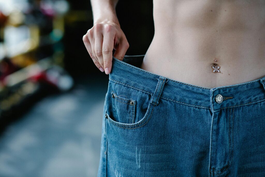 woman wearing jeans